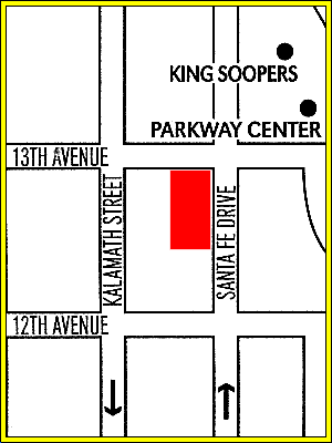Kalamath St. & 6th Ave. Map